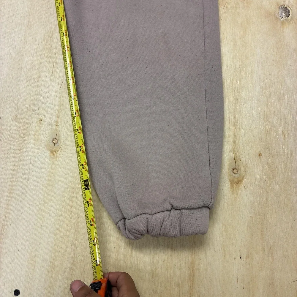COMFRT Sweatpants Mens Medium Brown Fleece Elastic Waist Pockets Cuffed